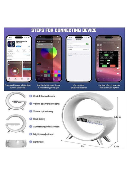 Digital Led Wireless Charger Speaker