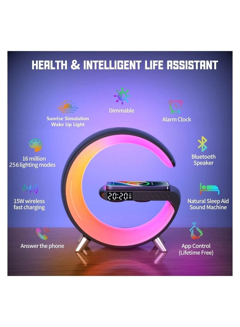 Digital Led Wireless Charger Speaker